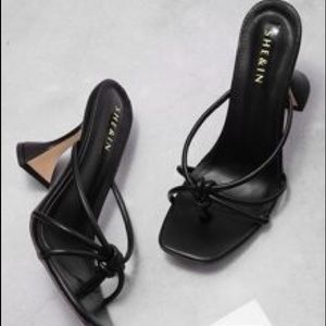 Shein Black Sandal Heel
